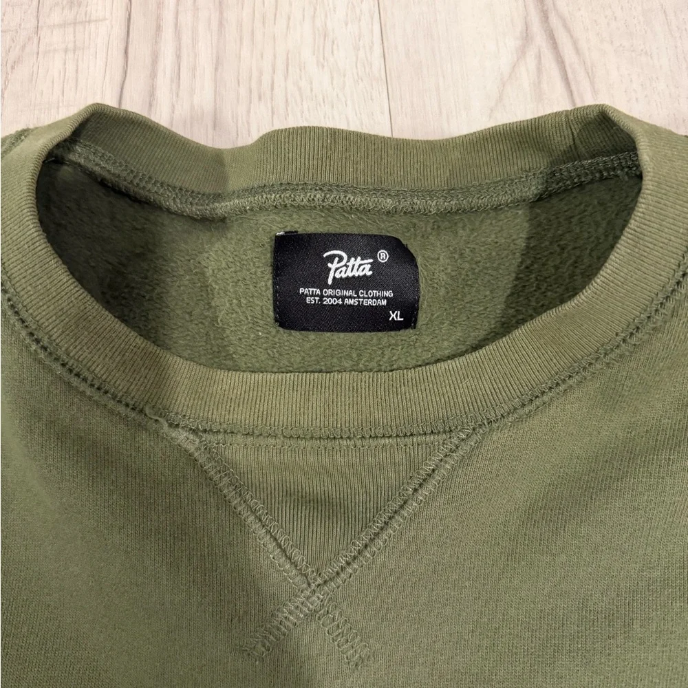 Patta Men's Forest Green Crewneck Sweater - Picture 2 of 3